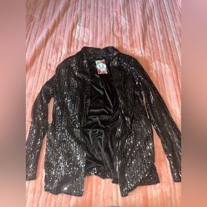 Black Sequin Blazer